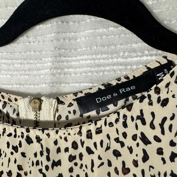 Doe & Rae Animal Print Blouse - Picture 3 of 3